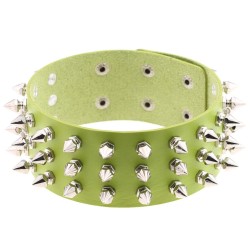 three row tapered studded collar