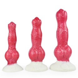 white base hellfire silica gel dildo 08