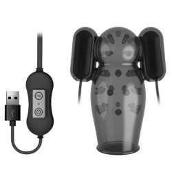 usb penis trainer with 2 vibrators type c