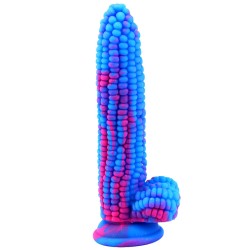 corn double color silicone dildo